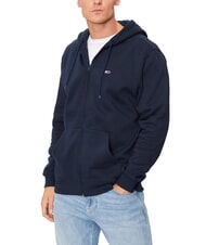 TOMMY HILFIGER TH JEANS Sweat-shirt zipp&eacute; marine nuit noire - Pulls molletonn&eacute;s - 1