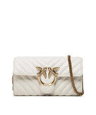 PINKO LOVE ONE Pochette en cuir &agrave; chevrons - Sacs pour Femme
