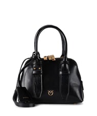 PINKO BOWLING Petit sac en cuir en forme de d&ocirc;me noir-or antique - Sacs pour Femme - 1