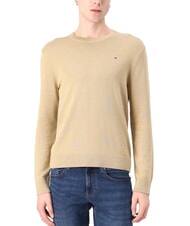 TOMMY HILFIGER TH JEANS Pull en coton &agrave; col rond - Pulls pour hommes