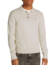 TOMMY HILFIGER TH JEANS Pull &agrave; col et boutons papier journal - Pulls pour hommes - 1