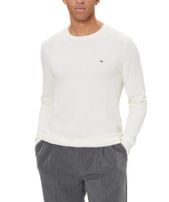 TOMMY HILFIGER TH Pull &agrave; col rond en nid d'abeille - Pulls pour hommes
