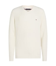 TOMMY HILFIGER TH pull en coton &agrave; col rond - Pulls pour hommes