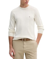 TOMMY HILFIGER TH pull ras du cou en lin m&eacute;lang&eacute; - Pulls pour hommes