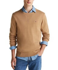 TOMMY HILFIGER TH pull &agrave; col rond micro-logo toile de safari - Pulls pour hommes - 1