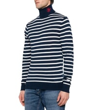 TOMMY HILFIGER TH pull &agrave; col roul&eacute; en m&eacute;lange de coton - Pulls pour hommes