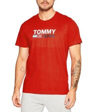 TOMMY HILFIGER TH JEANS T-shirt &agrave; manches courtes imprim&eacute; - T-shirt