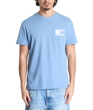 TOMMY HILFIGER TH JEANS T-shirt &agrave; imprim&eacute; drapeau cachemire Bleu du Colorado - T-shirt - 1