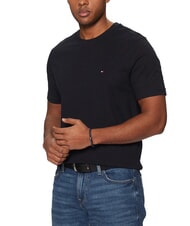 TOMMY HILFIGER TH T-shirt &agrave; manches courtes coupe classique ciel du d&eacute;sert - T-shirt - 1