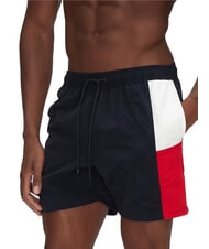 TOMMY HILFIGER TH boxeur de natation &agrave; drapeau lat&eacute;ral ciel du d&eacute;sert - Maillots de bain - 1