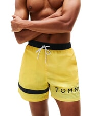 TOMMY HILFIGER TH Costume avec imprim&eacute; logo souci jaune - Maillots de bain - 1
