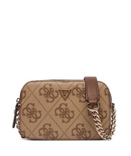GUESS NOELLE 2 Mini sac bandouli&egrave;re pour appareil photo logo latte / marron - Sacs pour Femme - 1