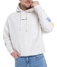 TOMMY HILFIGER TH JEANS Sweat-shirt en coton imprim&eacute; - Pulls molletonn&eacute;s