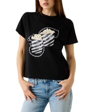 GUESS POPCORN T-shirt en coton jetbla - T-shirt - 1