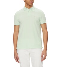 TOMMY HILFIGER TH polo &agrave; manches courtes coupe classique vert opale - chemise polo - 1
