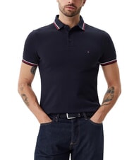 TOMMY HILFIGER TH TIPPED polo &agrave; manches courtes coupe ajust&eacute;e - chemise polo
