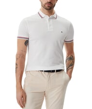 TOMMY HILFIGER TH TIPPED polo &agrave; manches courtes coupe ajust&eacute;e - chemise polo