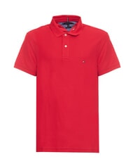 TOMMY HILFIGER TH polo en piqu&eacute; de coton &agrave; manches courtes - chemise polo
