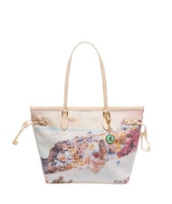 YNOT YESBAG Sac de courses imprim&eacute; Coucher de soleil en Gr&egrave;ce - Sacs pour Femme - 1