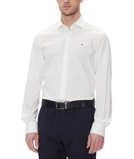 TOMMY HILFIGER TH Chemise en coton stretch &agrave; manches longues - Chemises pour hommes