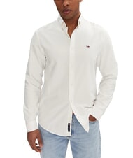 TOMMY HILFIGER TH JEANS Chemise en coton &agrave; manches longues &eacute;cru - Chemises pour hommes - 1
