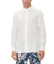 TOMMY HILFIGER TH chemise &agrave; col cor&eacute;en coupe classique blanc optique - Chemises pour hommes - 1
