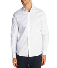 TOMMY HILFIGER TH chemise en coton stretch blanc optique - Chemises pour hommes - 1