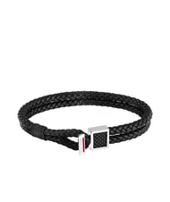SECTOR BANDY Bracelet en cuir tress&eacute; pour homme Noir - Bracelets pour hommes - 1