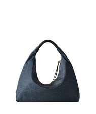 BORBONESE PLIE Sac bandouli&egrave;re Hobo lapis bleu - Sacs pour Femme - 1
