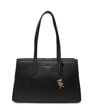 MICHAEL KORS LAILA Sac cabas en cuir &agrave; bandouli&egrave;re noir - Sacs pour Femme - 1