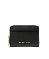 MICHAEL KORS JET SET Porte-cartes en cuir avec porte-monnaie - Portefeuilles Femme