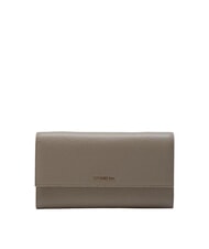 COCCINELLE METALLIC SOFT Pochette en cuir avec bandouli&egrave;re taupe chaud - Sacs pour Femme - 1