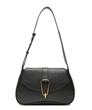 COCCINELLE HIMMA Sac bandouli&egrave;re en cuir martel&eacute; Noir - Sacs pour Femme - 1