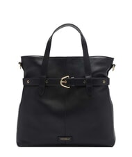 COCCINELLE ABIGAIL Sac &agrave; main en cuir avec bandouli&egrave;re Noir - Sacs pour Femme - 1