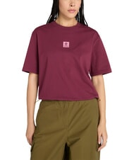 TIMBERLAND STACK LOGO  T-shirt en coton Bourgogne - T-shirt - 1