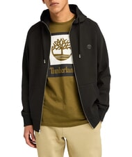 TIMBERLAND E-R BASIC Sweat avec zip et capuche noir/chauss&eacute;e - Pulls molletonn&eacute;s - 1