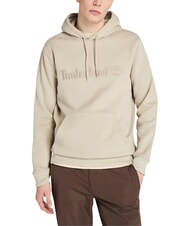TIMBERLAND EMBROIDERY TONAL Sweatshirt &agrave; capuche fossile de l'&icirc;le - Pulls molletonn&eacute;s - 1