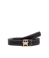 TOMMY HILFIGER TH LOGO ceinture en cuir fin - Ceintures