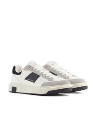 ARMANI EXCHANGE A|X Baskets blanc cass&eacute; + noir - Chaussures Homme - 1