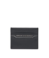 ARMANI EXCHANGE A|X Porte-cartes logot&eacute; noir/noir - Portefeuilles Homme - 1