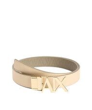 ARMANI EXCHANGE A|X DOUBLE Ceinture r&eacute;versible basse brune / sable sonore - Ceintures - 1