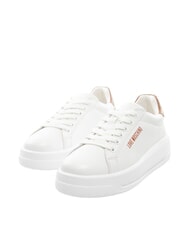 LOVE MOSCHINO ECLIPSE 50 Baskets en cuir blanc/cuir - Chaussures Femme - 1