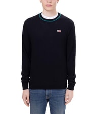 NAPAPIJRI DONORI pull en laine m&eacute;lang&eacute;e noir 041 - Pulls pour hommes - 1