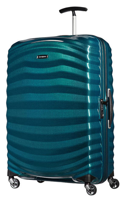SAMSONITE Valise Ligne LITE-SHOCK ; taille grande ; ultra-légère petrolblue - Valises Rigides