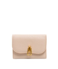 COCCINELLE MAGIE portefeuille en cuir martel&eacute; de taille moyenne rosaces - Portefeuilles Femme - 1