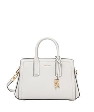 MICHAEL KORS LAILA Sac &agrave; main en cuir avec bandouli&egrave;re blanc optique - Sacs pour Femme - 1
