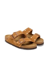 BIRKENSTOCK ARIZONA RIVET sandales en cuir vison - Chaussures Femme - 1