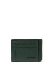 PIQUADRO W137 Porte-cartes de cr&eacute;dit plat en cuir - Portefeuilles Homme