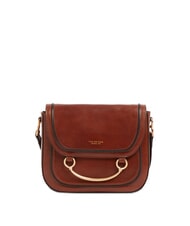 THE BRIDGE LUCE Mini sac bandouli&egrave;re en cuir MARRON - Sacs pour Femme - 1