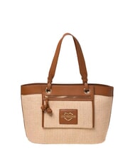 LOVE MOSCHINO STRAW CHIC sac bandouli&egrave;re cuir naturel - Sacs pour Femme - 1